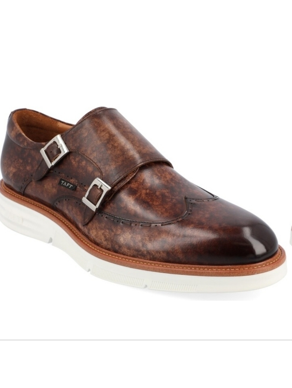 TAFT 365 Brown Espresso Leather Shoes Mens Size 8.5 office Preppy Neutral work